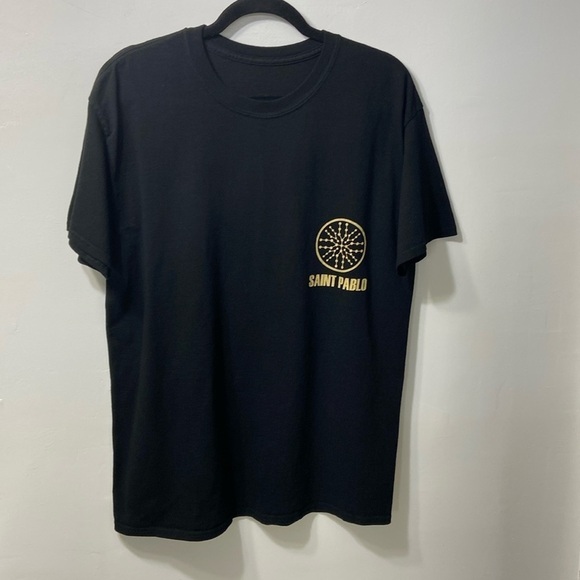SAINT PABLO,MEN,BLACK/TAN,SHORT SLEEVE,TOUR T-SHIRT. CHEST-43 INCHES. - Picture 1 of 10